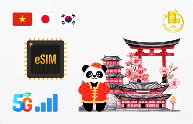 China - Japan - South Korea eSIM